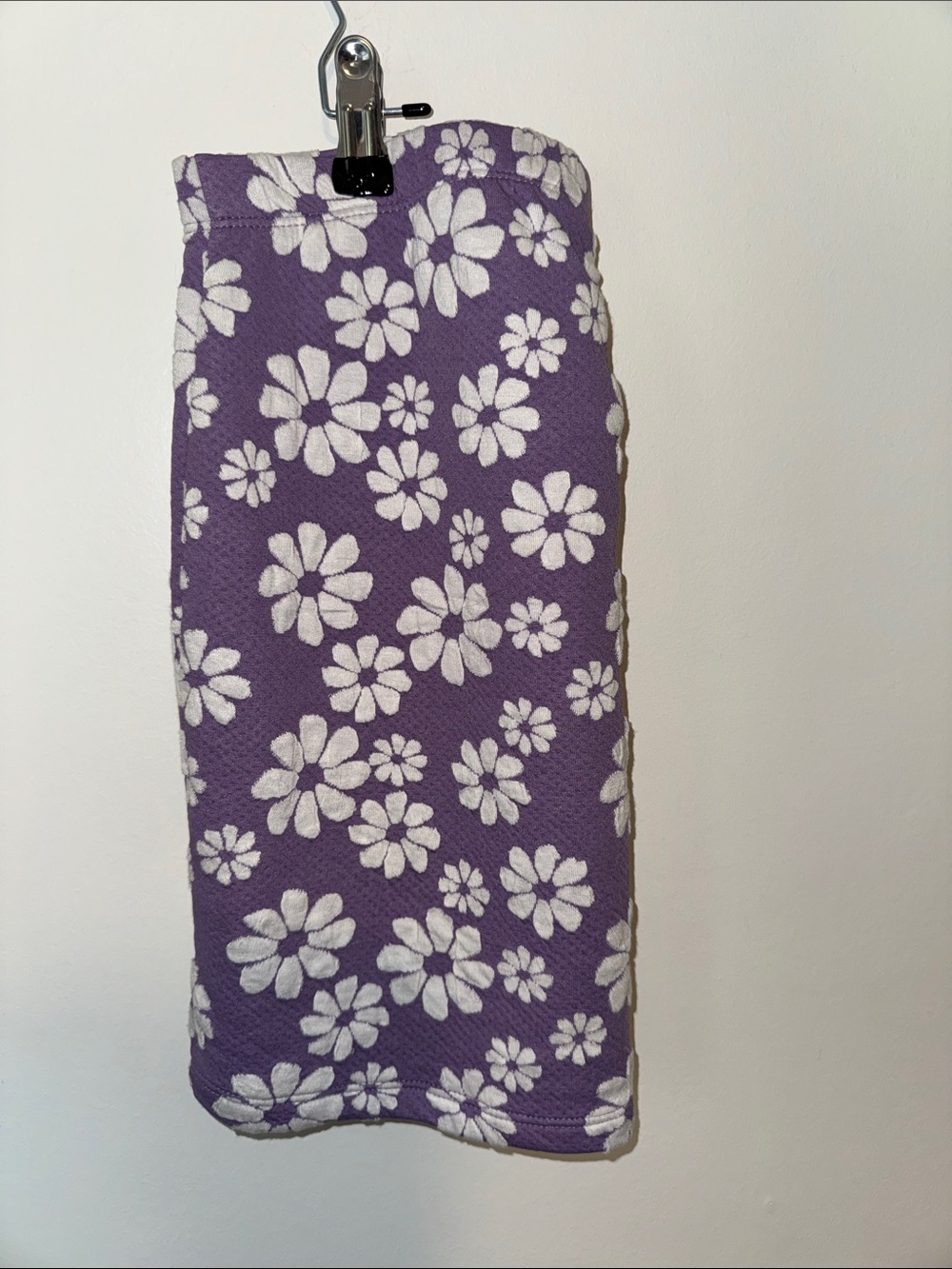 art class Purple Floral Knit Pencil Skirt